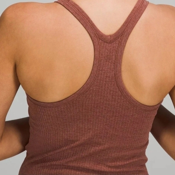 Lululemon Ebb To Street Light Support Tank W/ Shelf Bra Spiced Chai Color - Picture 6 of 12